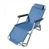 Stuhl Liegestühle Blau Relaxsessel Klappbar Mit Armlehne und Kopfstütze
