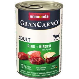 Animonda GranCarno Adult Rind, Hirsch & Apfel 6 x 400 g