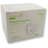 Medi-Inn Atemschutzmasken FFP2 NR, Typ IIR, 3-lagig, weiß, 1 x 50 Stück