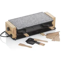 Raclette/Stein Bedretto Granit schwarz 8Personen 49,0x20,5x12,5cm