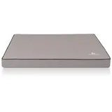 Knuffelwuff Hundematte Nantucket Orthopädisch Velours XXL 115 x 80cm Grau