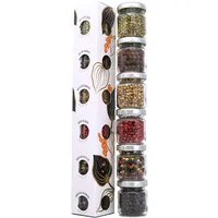 FOODOKO FINEST - Pfeffer Gewürze Geschenke Set | 6 aufregende Pfeffersorten im Probierset | Ganze Pfefferkörner geeignet für die Pfeffermühle (75g)