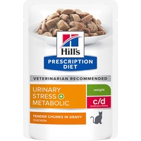 Hill's Prescription Diet c/d Urinary Stress + Metabolic Huhn Katzenfutter nass