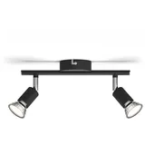 Philips Limbali 2-flg. 50W 12 cm schwarz