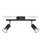 Philips Limbali 2-flg. 50W 12 cm schwarz
