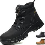 Herren Stiefel Arbeitsstiefel Herren Security Schuhe Herren Winter Sicherheitsschuhe Herren mit Stahlkappe Winterschuhe Herren Warm Arbeitsschuhe Damen S3 Leicht Sicherheitsschuhe Herren S3 Winter - 43 EU