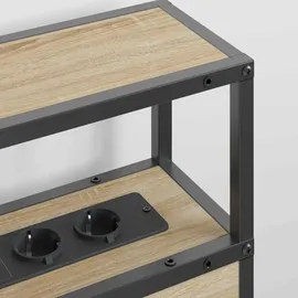 vidaXL Stauraum-Kopfteil Sonoma Eiche 135 cm Holzwerkstoff vidaXL