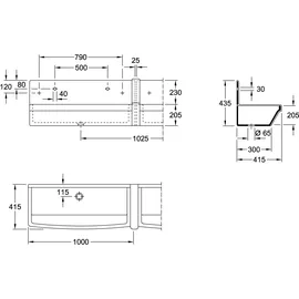 Villeroy & Boch Reihenwaschanlage 100 x 20,5 cm (68200001)