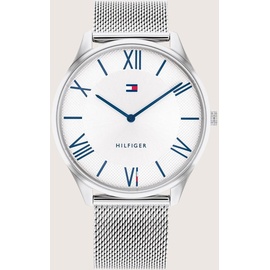 Tommy Hilfiger Analog Quarzuhr für Herren mit Edelstahl- oder Lederarmband