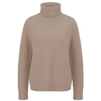 FYNCH-HATTON Rollkragenpullover, mit gerippten Abschlüssen, grau