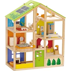 Hape Puppenhaus Vier-Jahreszeiten, mehrfarbig
