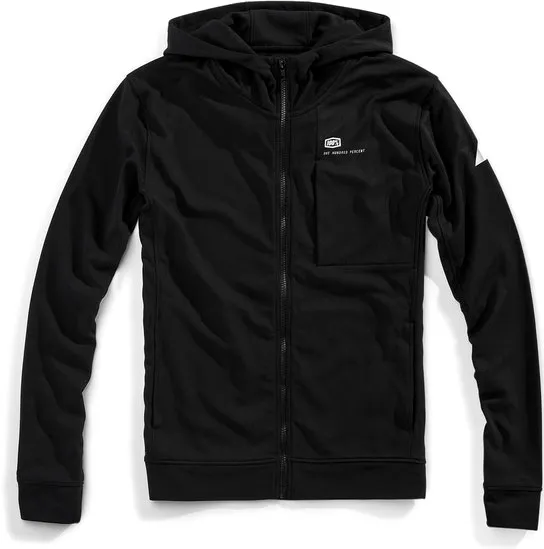 100 Percent Z-Tech Regent Fleece, zip à capuche - Noir - M