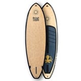 Runga-Boards SUP-Board TIIWAI WOOD burl Hard Board Stand Up Paddling SUP, Allrounder, (Set 9.0, Inkl. coiled leash & 3-tlg. Fiberglas Finnen-Set) 9.0 | 273 cm