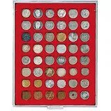 Münzbox Standard mit 48 quadratischen Fächern für Münzen/Münzkapseln bis Ø28 mm