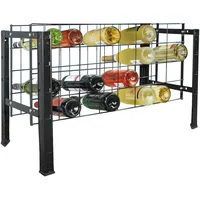 SCHULTE Regalwelt Weinregal 43 x 80 x 35 cm Schwarz