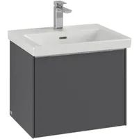 Villeroy & Boch Subway 3.0 Waschtischunterschrank C57900RK WTUS 00 523x429x432mm 1 Auszug, ohne LED/Griff Aluminium glänzend, stone oak