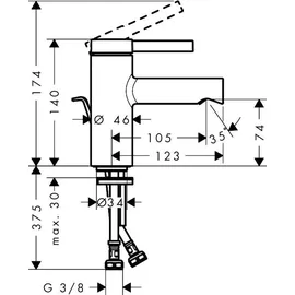 Hansgrohe Zesis S Einhandmischer Mattschwarz