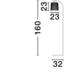 Nova Luce Intra 220-240V schwarz