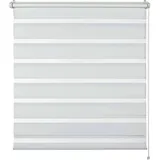Schöner Wohnen Doppelrollo Tilda 45 x 150 cm transparent/weiß