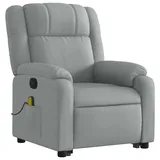 vidaXL Massagesessel mit Aufstehhilfe Stoff 95 x 99 x 95 cm Grau
