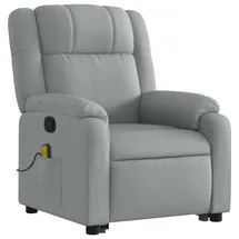 vidaXL Massagesessel mit Aufstehhilfe Stoff 95 x 99 x 95 cm Grau