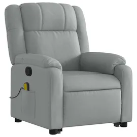 vidaXL Massagesessel mit Aufstehhilfe Stoff 95 x 99 x 95 cm Grau