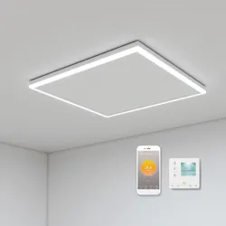 Infrarotheizung mit LED und Thermostat Elektroheizung Deckenmontage 700W + WiFi