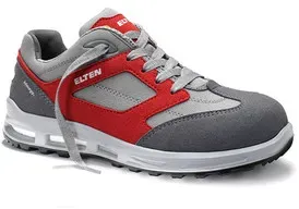 Sicherheitshalbschuh TRAVIS XXT grey-red Low ESD S2, Gr. 43 - grau - 43