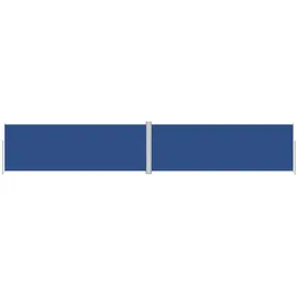vidaXL Seitenmarkise Ausziehbar 180 x 1000 cm Blau Polyester