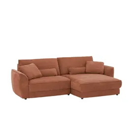 Lounge Collection Eckcouch Flachgewebe 2-Sitzer Braun