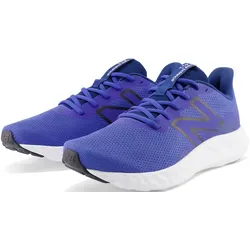 Laufschuh NEW BALANCE "M411", Gr. 43, blau (marine), Textil, sportlich, Schuhe