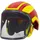 Protos Helm Integral Forest Gelb/Rot