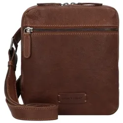 Jack Kinsky Porto Umhängetasche Leder 20 cm cognac