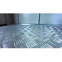 Weka Bodenplatte Gary Aluminium 236,9 x 136,7 cm Silber