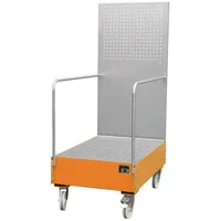 Bauer Südlohn Fahrbare Auffangwanne mit Lochplattenwand LPW 200-3, lackiert,