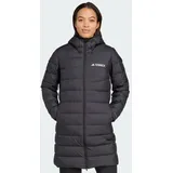 adidas Terrex Damen Multi Light Down Hooded 2.0 Parka (Größe L, schwarz)
