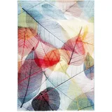 Pergamon Designer Teppich Faro Tropical Bunte Blätter Bunt 140x200cm