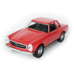 Welly Modellauto MERCEDES-BENZ 1963 230SL Metall Modellauto Modell Auto Spielzeugauto Kinder Geschenk 3 (Rot) rot