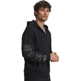 Under Armour Rival Lightweight Graphic Reißverschlusspullover - Black - L