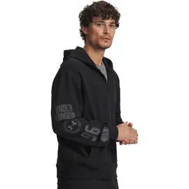 Under Armour Rival Lightweight Graphic Reißverschlusspullover - Black - L