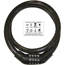 SECURITY PLUS SPS 100 Schwarz Kabelschloss
