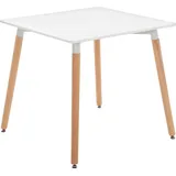 CLP Küchentisch Viborg,weiß 80 cm