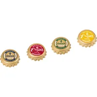 Brunnen Radiergummi „Kronkorken“ goldfarben