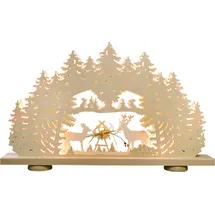 Weigla LED Schwibbogen Futterkrippe 52 x 32 x 6 cm