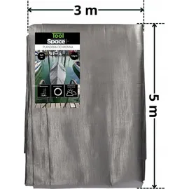 toolspace Gewebeplane 500 x 300 cm Silber