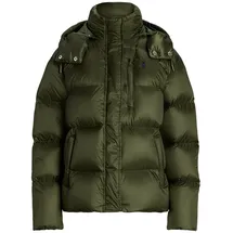 Ralph Lauren Daunenjacke mit abnehmbarer Kapuze, Oliv, L
