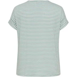 ONLY CARMAKOMA Carmoster Stripe Jadeite/Cloud Dancer XL