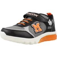 GEOX J CIBERDRON Boy H Sneaker, Black/Silver, 37 EU