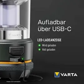 Varta LED Camping-Laterne Outdoor Sports L20R Laterne Schwarz