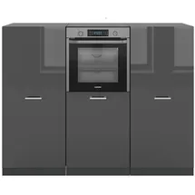 Vicco Küchenzeile R-Line 180 cm Anthrazit Hochglanz
